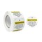 Wrapables 1.5 inch Yellow Extreme Happiness Warning Small Business Thank You Stickers Roll, Sealing Stickers and Labels for Boxes, Envelopes, Bags and Packages (500pcs)